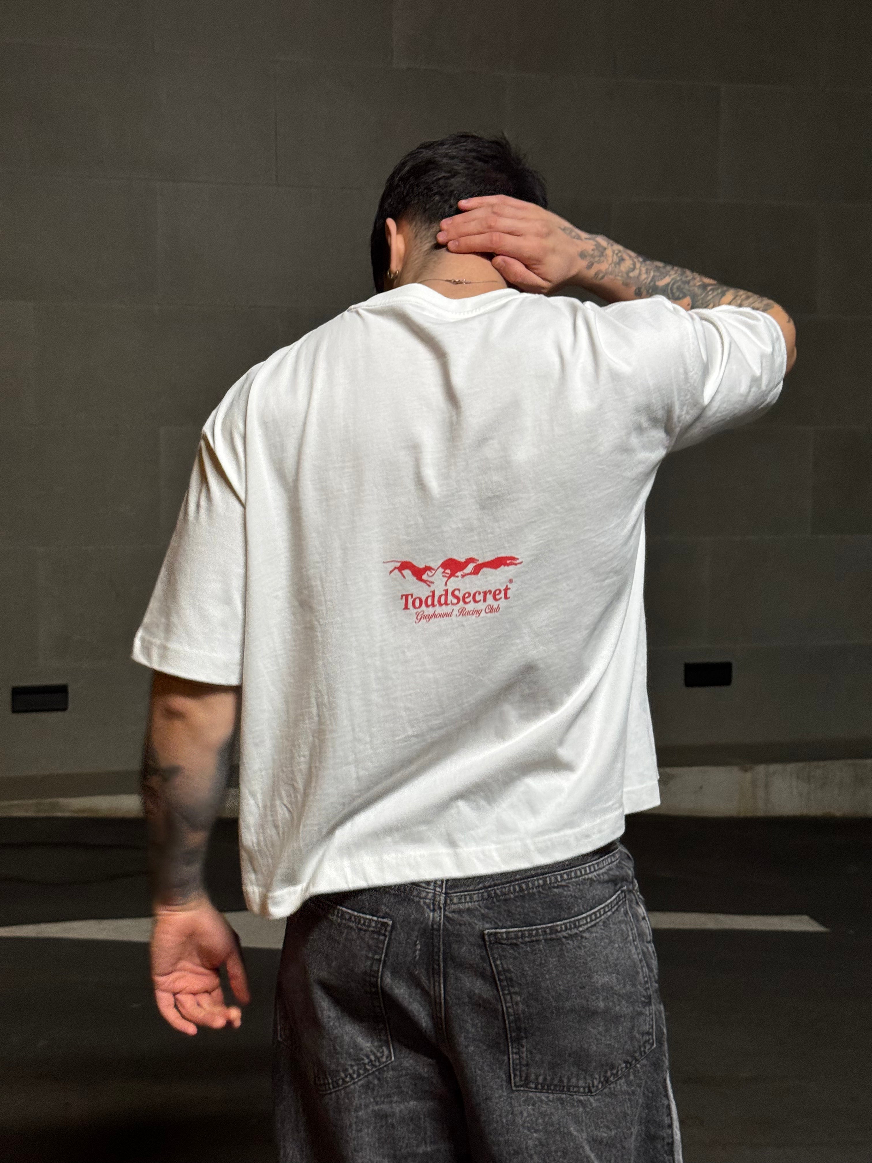 White T-Shirt "Greyhound Racing Club"